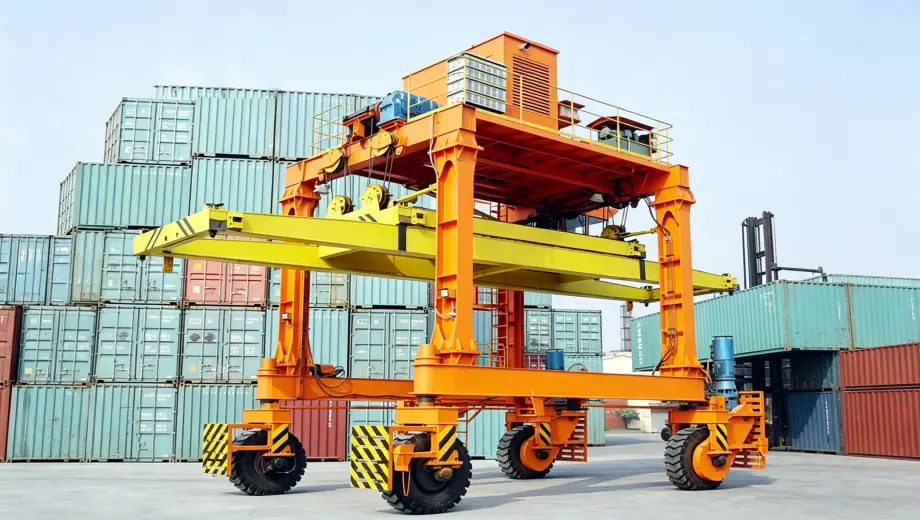 RTG Rubber Tyred Container Gantry Crane.webp