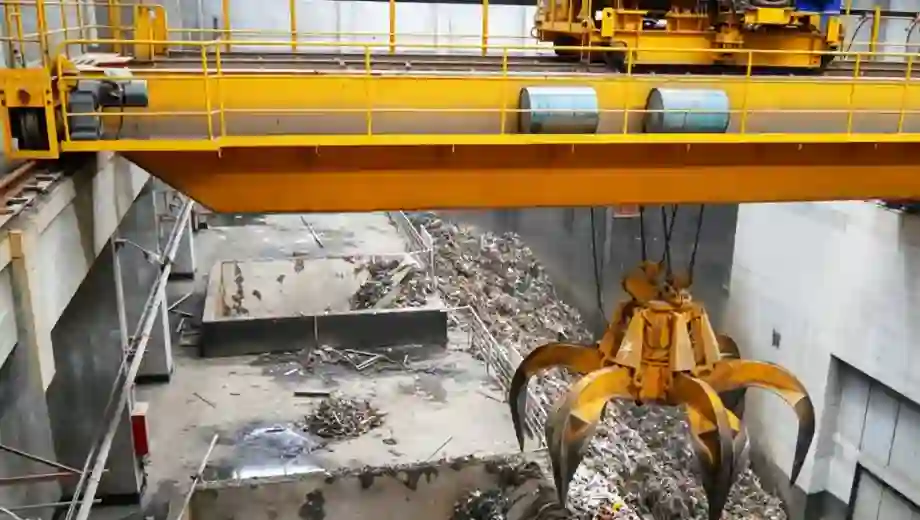 QZ Grab Double Girder Overhead Crane