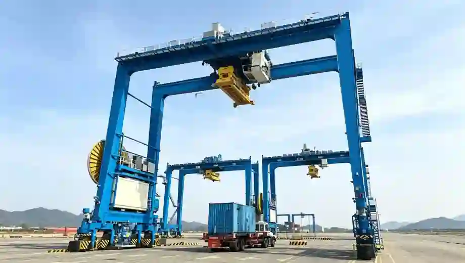 RTG Rubber Tyred Container Gantry Crane