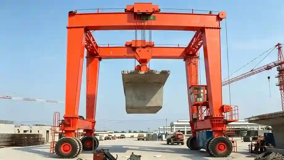 Double Girder Bulk Cargo Rubber‑Tyred Gantry Crane