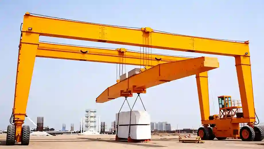 Double Girder Bulk Cargo Rubber‑Tyred Gantry Crane