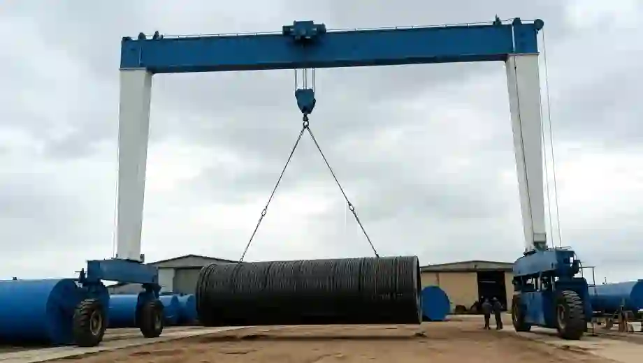 Single Girder Bulk Cargo Rubber‑Tyred Gantry Crane