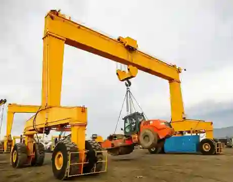 Single Girder Bulk Cargo Rubber‑Tyred Gantry Crane