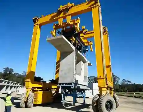 Double Girder Bulk Cargo Rubber‑Tyred Gantry Crane